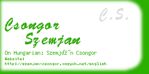 csongor szemjan business card